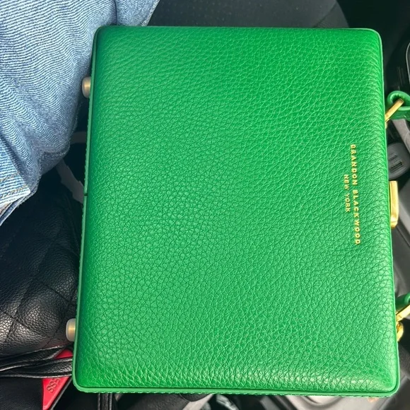 Brandon Blackwood Green Mini Bag with Textured Finish - Picture 2 of 4